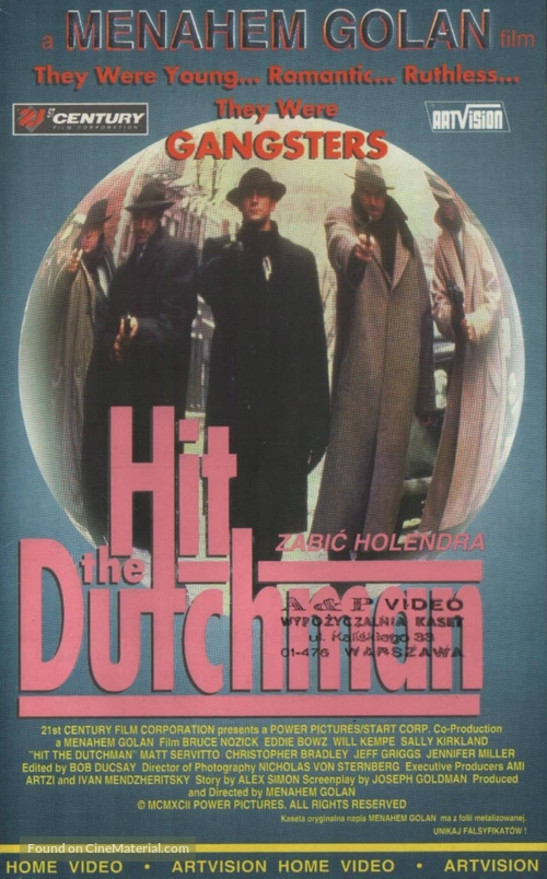 Hit the Dutchman - Polish VHS movie cover