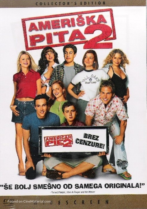 American Pie 2 - Slovenian DVD movie cover