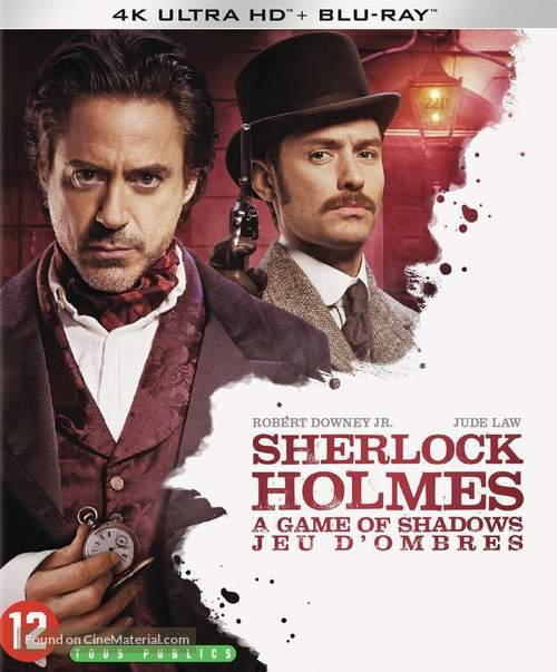 Sherlock Holmes: A Game of Shadows - Belgian Blu-Ray movie cover