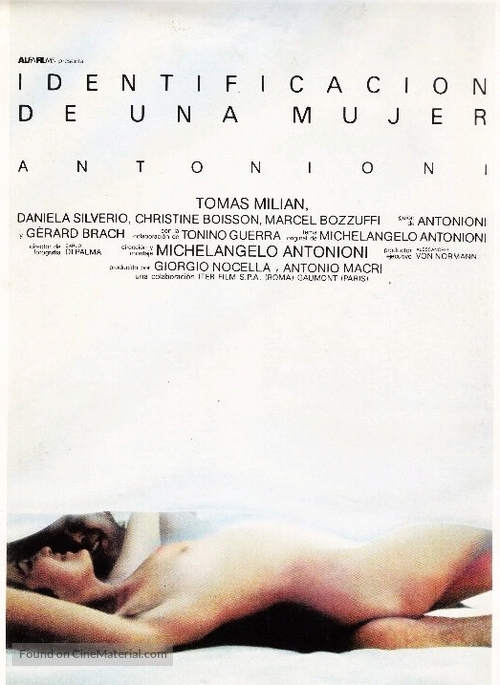 Identificazione di una donna - Spanish Movie Poster