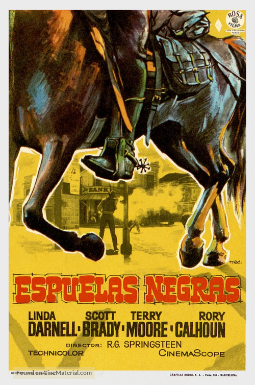Black Spurs - Spanish Movie Poster