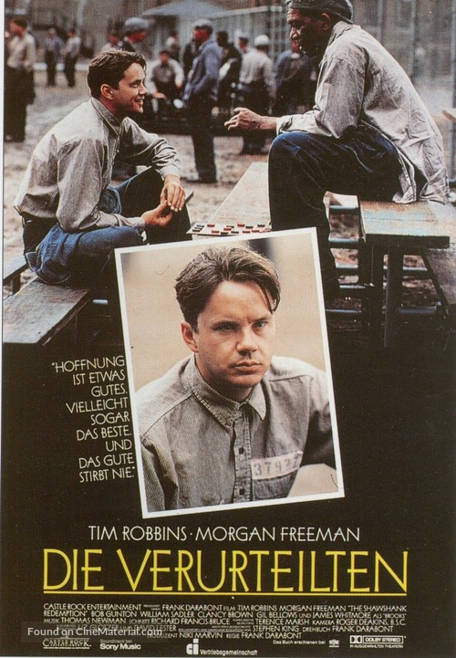 The Shawshank Redemption - German Movie Poster