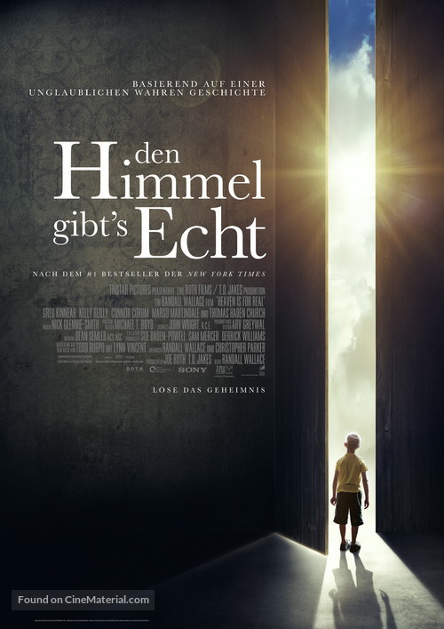 Heaven Is for Real - German Movie Poster