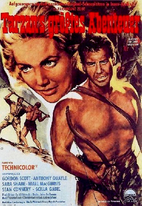 Tarzan&#039;s Greatest Adventure - German Movie Poster