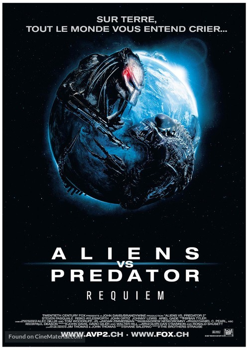 AVPR: Aliens vs Predator - Requiem - Swiss Movie Poster