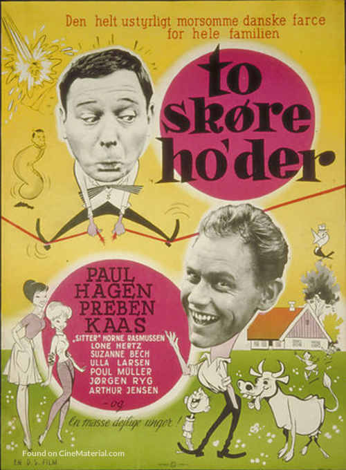 To sk&oslash;re ho&#039;der - Danish Movie Poster