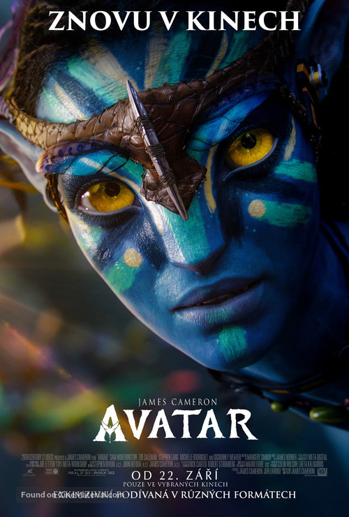 Avatar - Czech Re-release movie poster