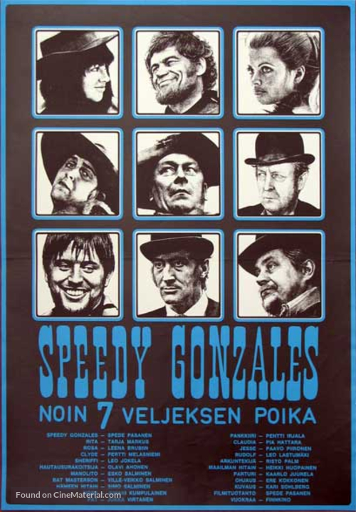 Speedy Gonzales - noin 7 veljeksen poika - Finnish Movie Poster