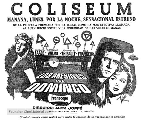 Les assassins du dimanche - Spanish poster