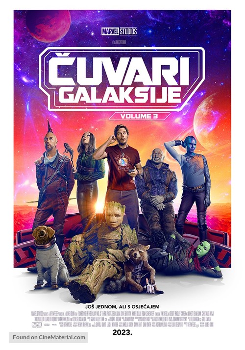 Guardians of the Galaxy Vol. 3 - Croatian Movie Poster