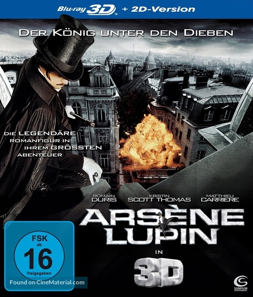 Arsene Lupin - German Blu-Ray movie cover