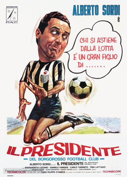Il presidente del Borgorosso Football Club - Italian Theatrical movie poster