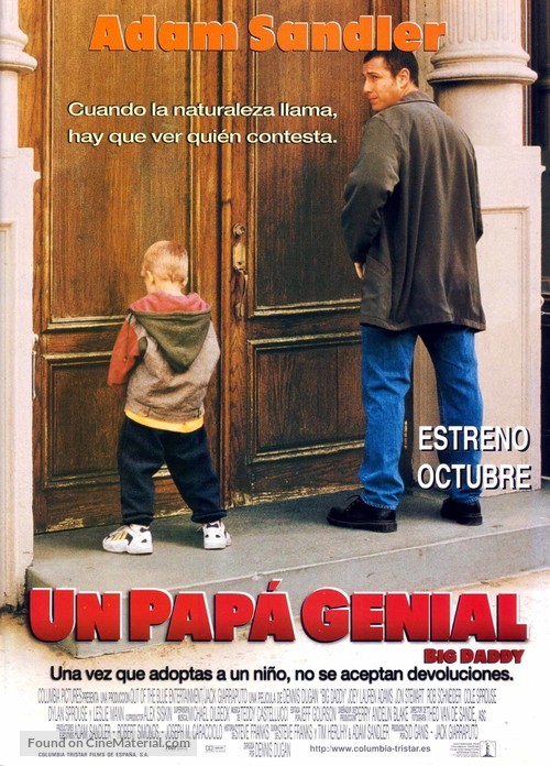 Big Daddy (1999) Spanish movie poster