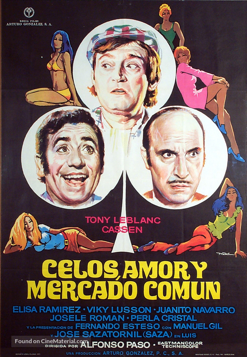 Celos, amor y Mercado Com&uacute;n - Spanish Movie Poster