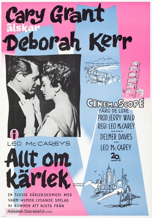 An Affair to Remember - Swedish Movie Poster