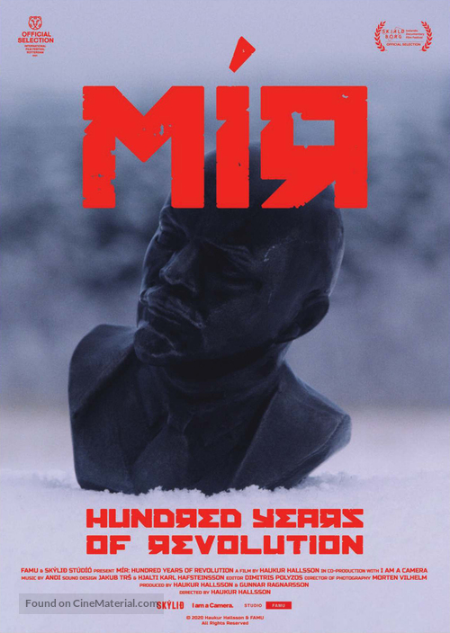 M&Iacute;R: Hundred Years of Revolution - Icelandic Movie Poster