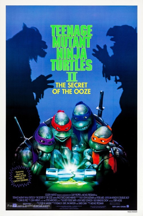 Teenage Mutant Ninja Turtles II: The Secret of the Ooze - Movie Poster