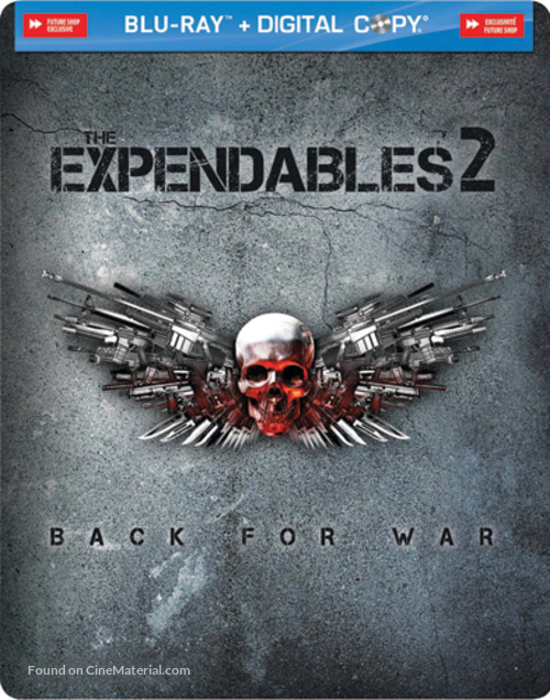 The Expendables 2 - Canadian Blu-Ray movie cover