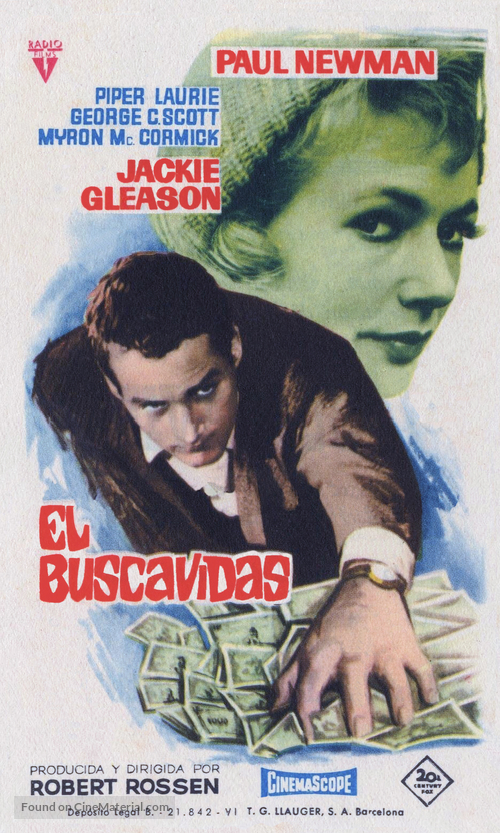 The Hustler - Spanish Movie Poster