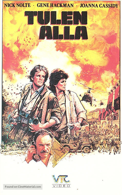 Under Fire - Finnish VHS movie cover