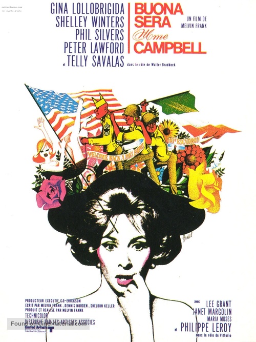Buona Sera, Mrs. Campbell - French Movie Poster