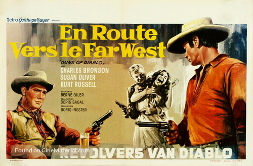 Guns of Diablo - Belgian Movie Poster