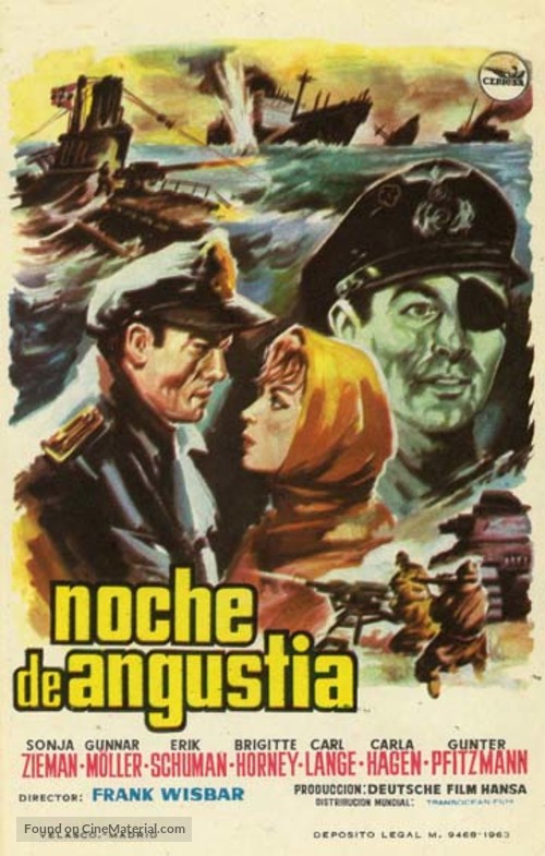 Nacht fiel &uuml;ber Gotenhafen - Spanish Movie Poster