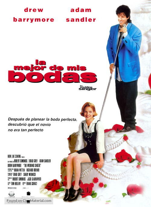 The Wedding Singer - Mexican Movie Poster