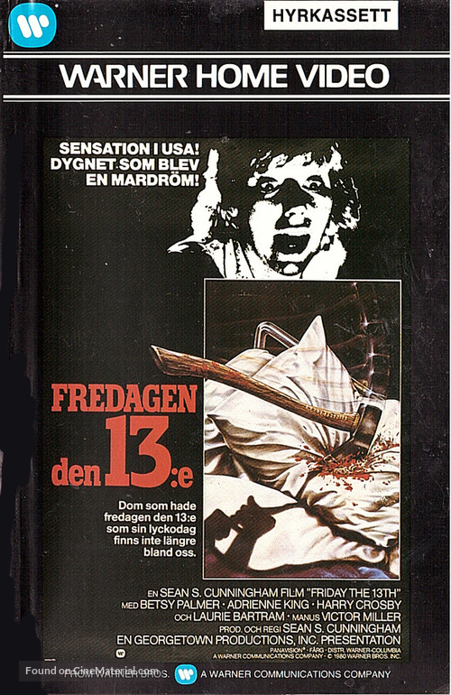 Friday the 13th - Finnish VHS movie cover