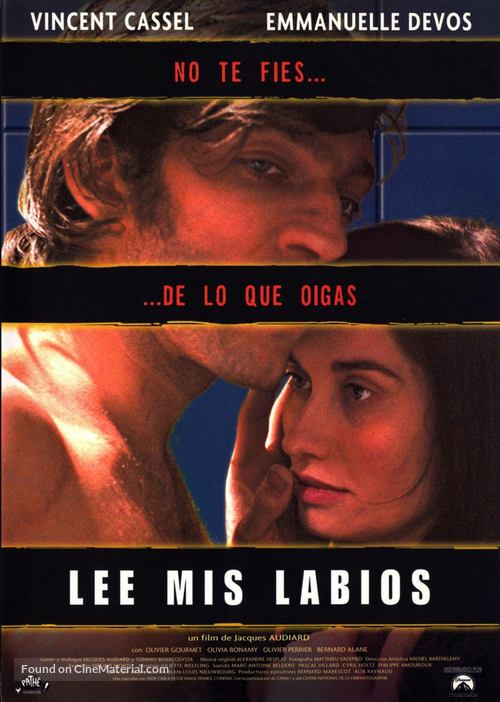 Sur mes l&egrave;vres - Spanish Movie Cover