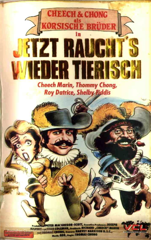 Cheech &amp; Chong&#039;s The Corsican Brothers - German VHS movie cover