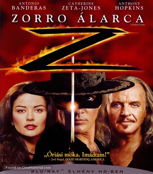 The Mask Of Zorro - Hungarian Blu-Ray movie cover