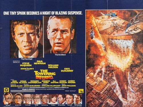 The Towering Inferno - British Movie Poster