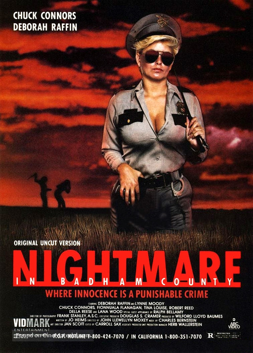 Nightmare in Badham County - Video release movie poster