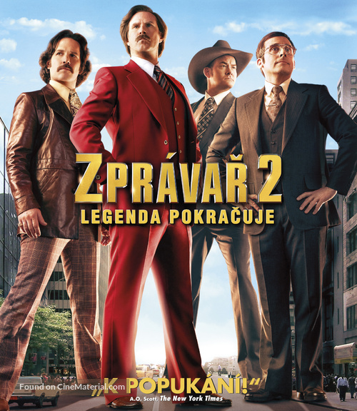 Anchorman 2: The Legend Continues - Czech Blu-Ray movie cover