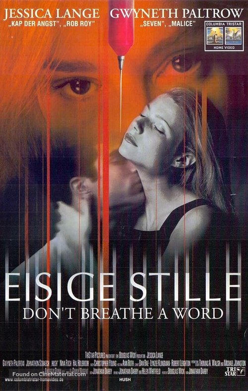 Hush - German VHS movie cover