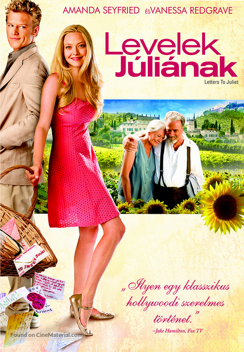 Letters to Juliet - Hungarian Movie Cover