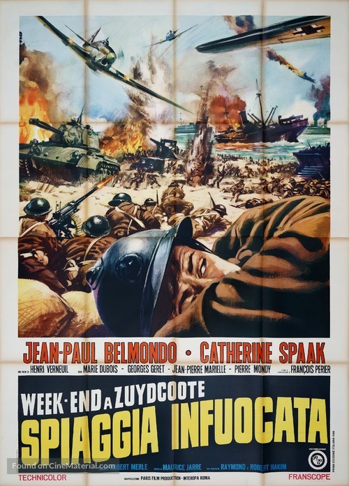 Week-end &agrave; Zuydcoote - Italian Movie Poster