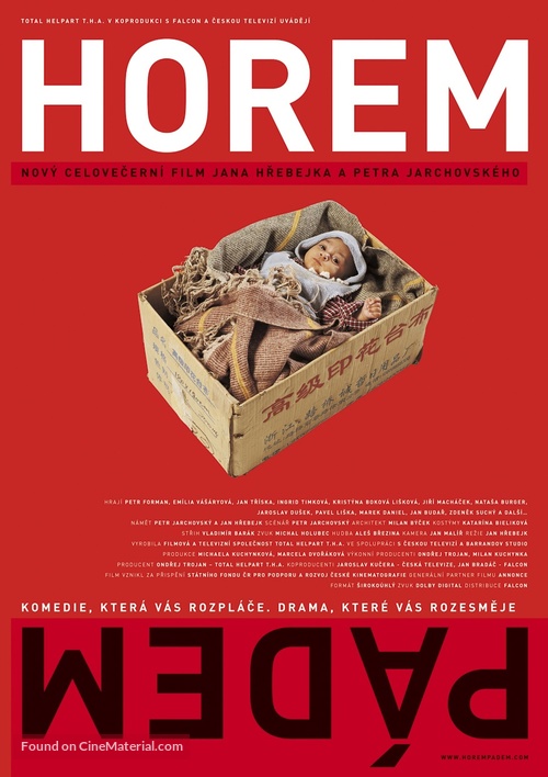 Horem p&aacute;dem - Czech poster