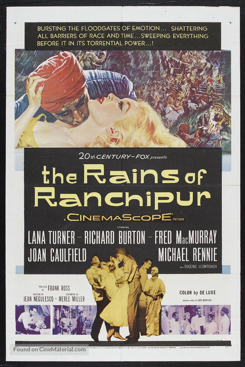 The Rains of Ranchipur - Movie Poster