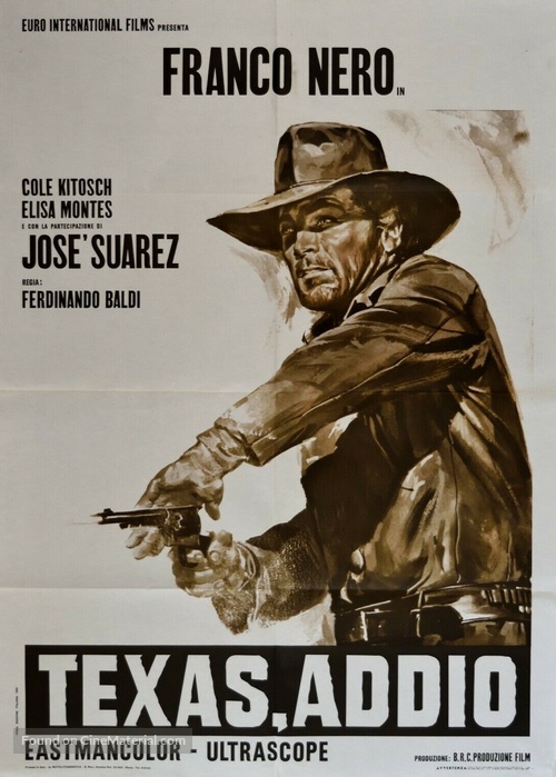 Texas, addio - Italian Movie Poster