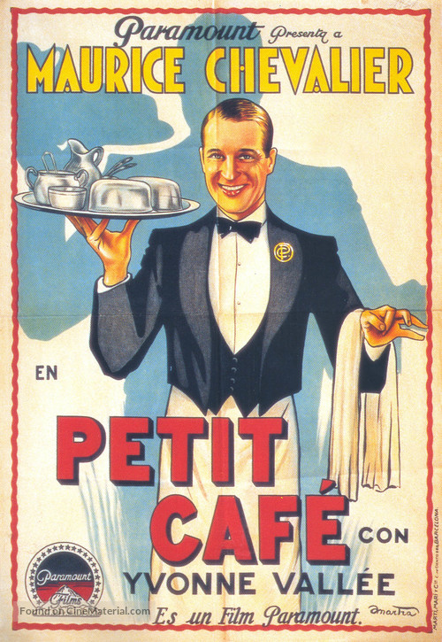 Le petit caf&eacute; - Spanish Movie Poster