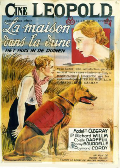 La maison dans la dune - Belgian Movie Poster
