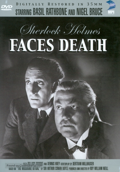 Sherlock Holmes Faces Death - DVD movie cover