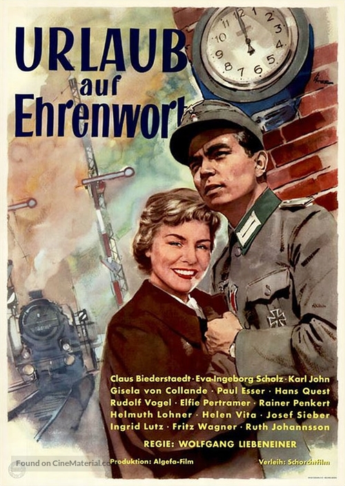 Urlaub auf Ehrenwort - German Movie Poster