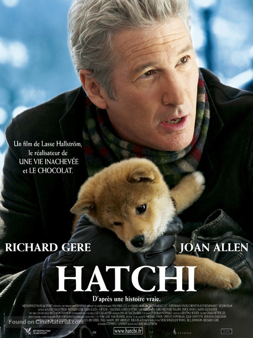 Hachi: A Dog&#039;s Tale - French Movie Poster