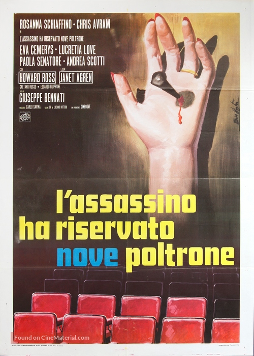 L&#039;assassino ha riservato nove poltrone - Italian Movie Poster