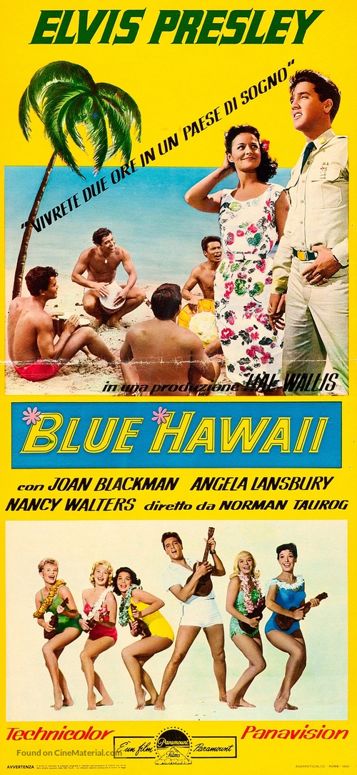 Blue Hawaii - Italian Movie Poster