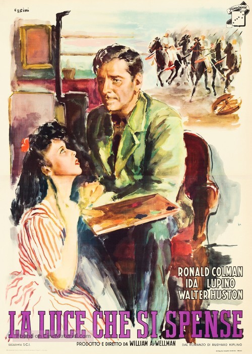 The Light That Failed - Italian Movie Poster