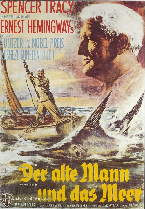 The Old Man and the Sea - German Movie Poster